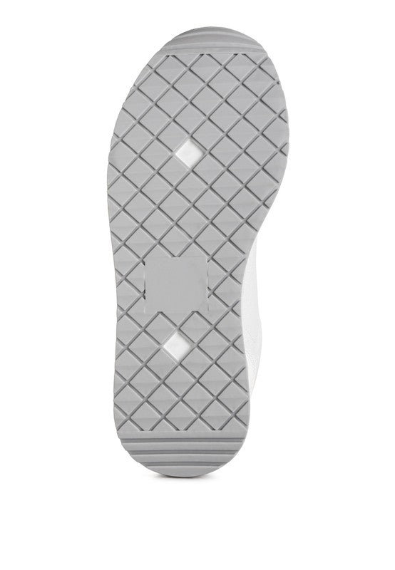 Metallic Panel Platform Sneakers - Mailys