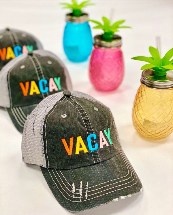 VACAY Embroidered Hat - Luxxfashions