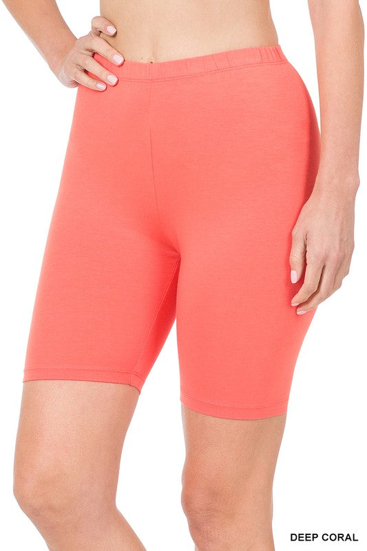 Premium Cotton Biker Shorts - Luxxfashions