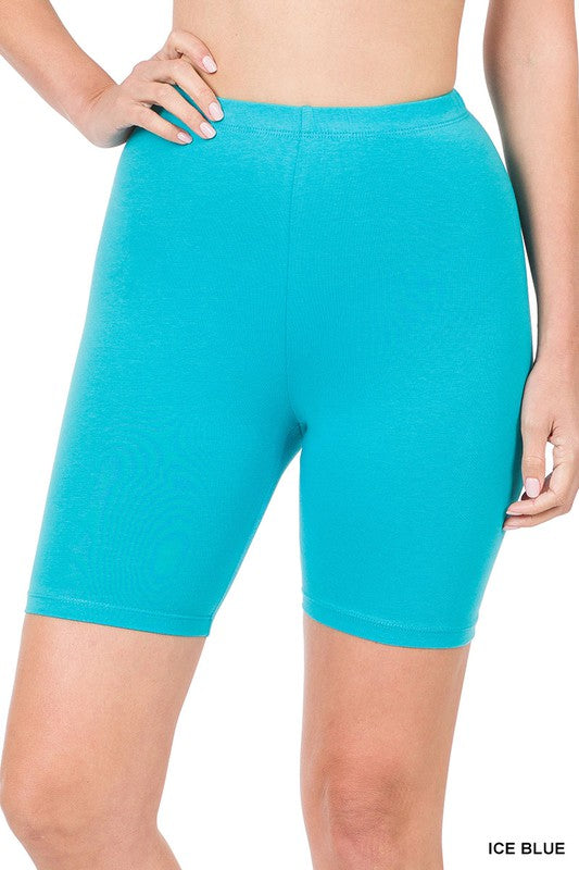 Premium Cotton Biker Shorts - Luxxfashions