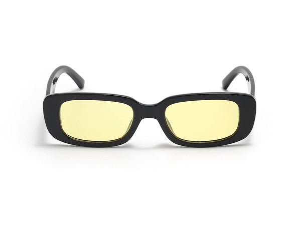 Retro Vintage Slim Rectangle Fashion Sunglasses - Luxxfashions