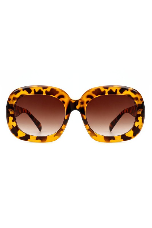 Round Oversize Oval Retro Fashion Sunglasses - Luxxfashions