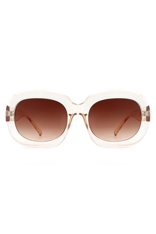 Round Oversize Oval Retro Fashion Sunglasses - Luxxfashions