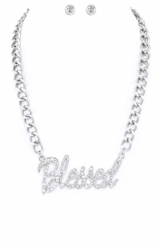 BLESS Crystal Necklace Set