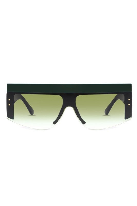 Square Half Frame Vintage Fashion Sunglasses - Luxxfashions