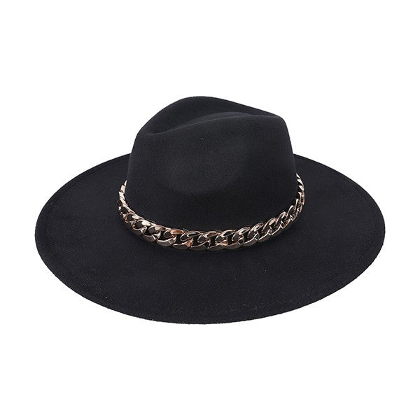 Fedora With Chain - Luxxfashions