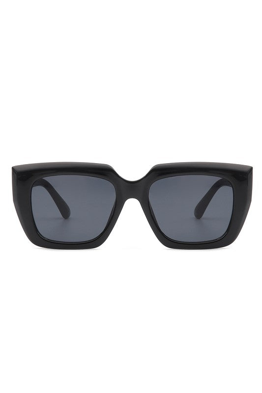 Square Retro Flat Top Cat Eye Fashion Sunglasses - Luxxfashions