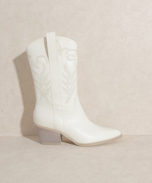 SEPHIRA - Oasis Society Embroidered Short Boot - Luxxfashions