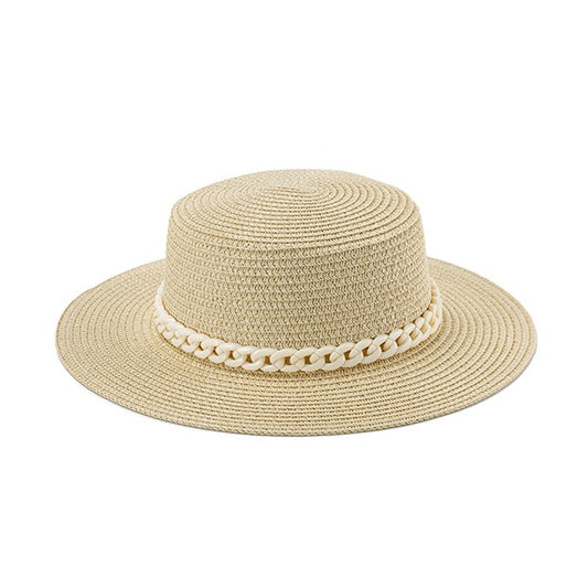 SUMMER FLAT TOP HAT - Luxxfashions