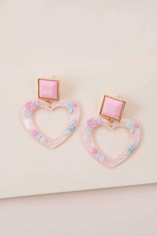Lucy Heart Earrings - Luxxfashions