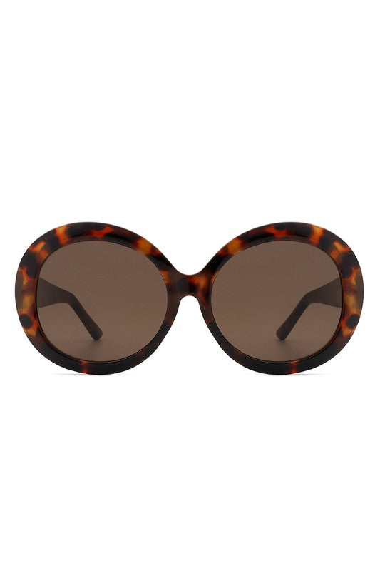 Oversize Circle Fashion Women Round Sunglasses - Luxxfashions