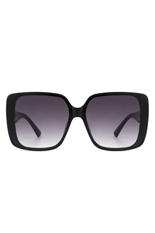 Square Retro Fashion Flat Top Women Sunglasses - Luxxfashions