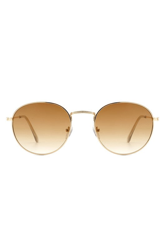 Classic Circle Round Tinted Fashion Sunglasses - Luxxfashions