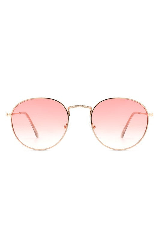 Classic Circle Round Tinted Fashion Sunglasses - Luxxfashions