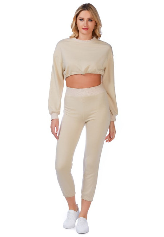 Casual Solid Sweat Pants - Luxxfashions