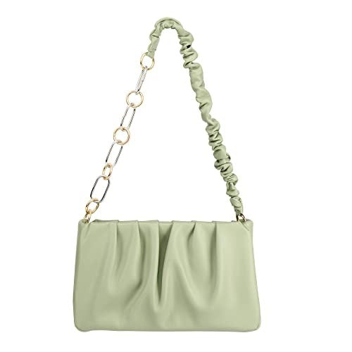Small Ruched Bag for Women Soft cloudy purse - Luxxfashions