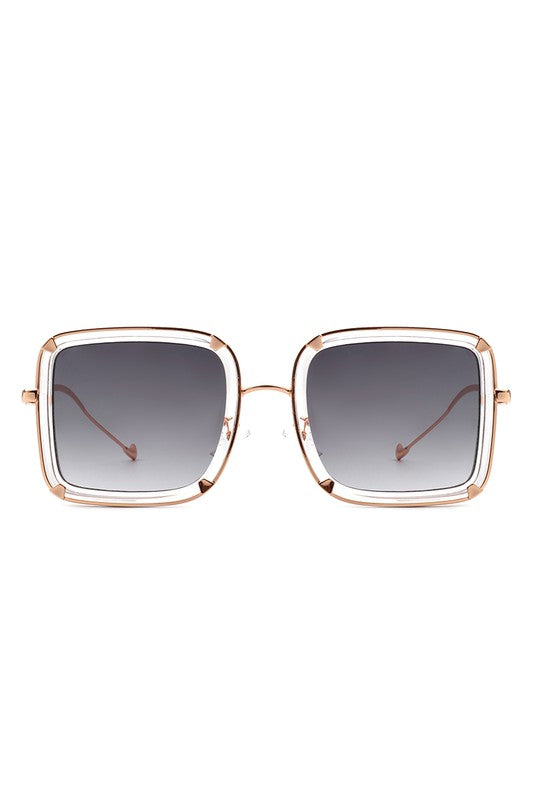 Classic Square Retro Tinted Fashion Sunglasses - Luxxfashions