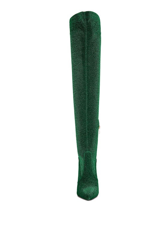 Tigerlily High Heel Knit Long Boots