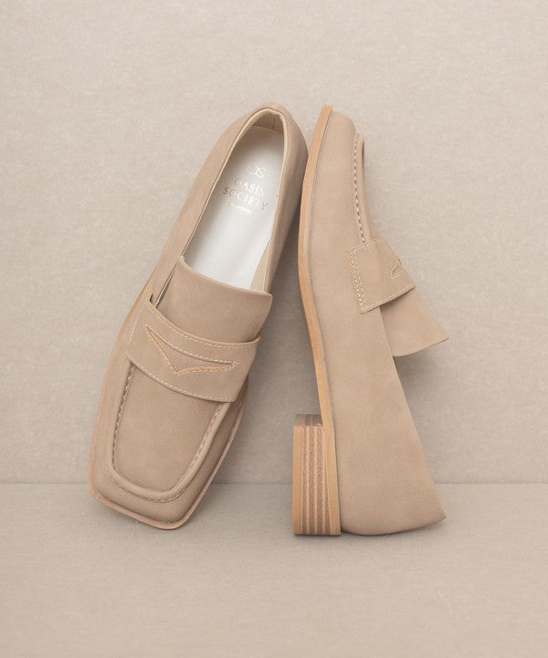 OASIS SOCIETY June Penny Loafers - Square Toe
