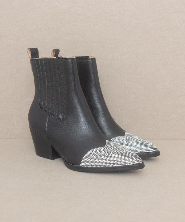 Zuri Rhinestone Booties - OASIS SOCIETY