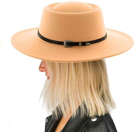 Fall In Montana Belted Hat - Luxxfashions