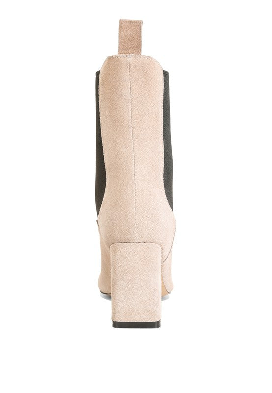 Suede Chelsea Boots - High Ankle Style