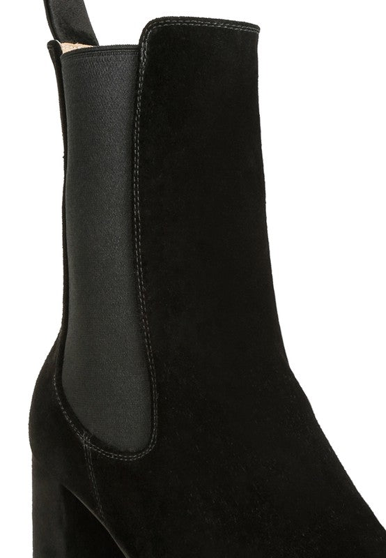 Suede Chelsea Boots - High Ankle Style