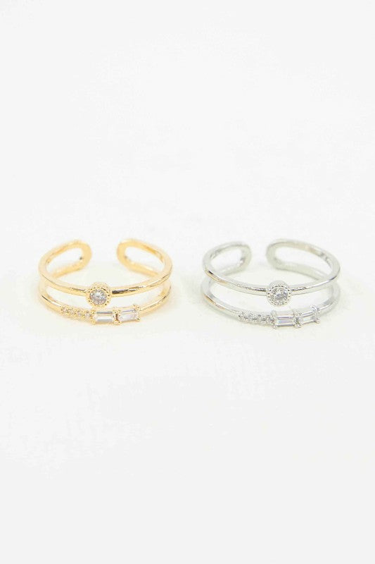 Neo Double Layer Adjustable Ring