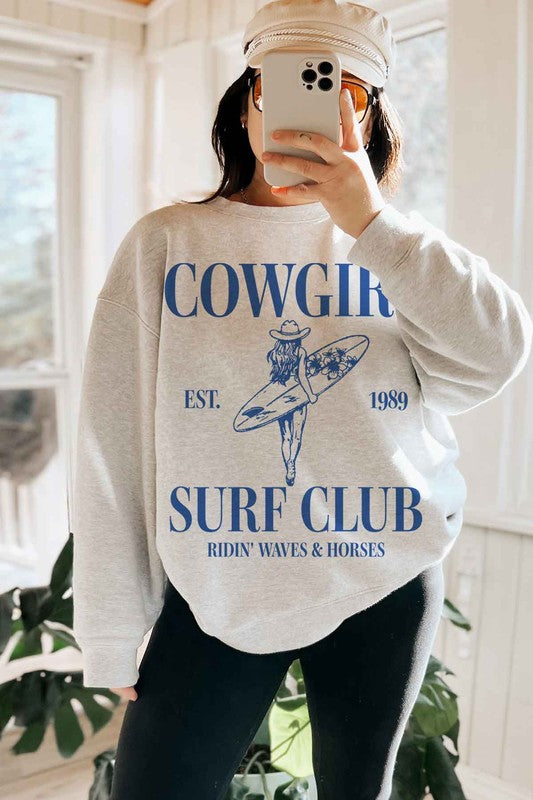 COWGIRL SURF CLUB OVERSIZED SWEATSHIRT