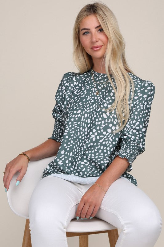 Puff Sleeve Top - Luxxfashions