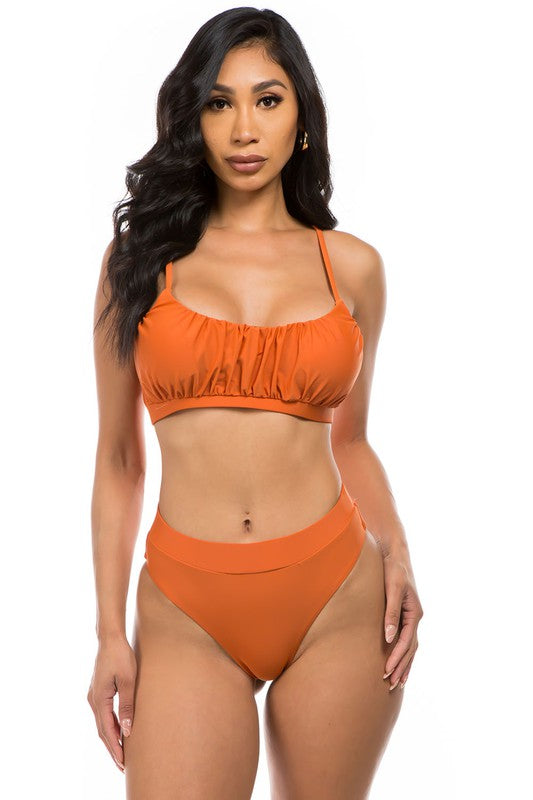 TWO-PIECE HIGH WASITED - Luxxfashions