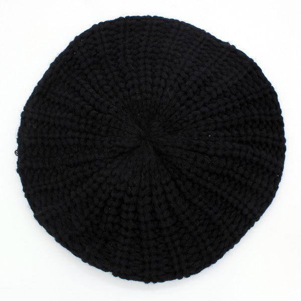 KNITTED FASHION BERET - Luxxfashions