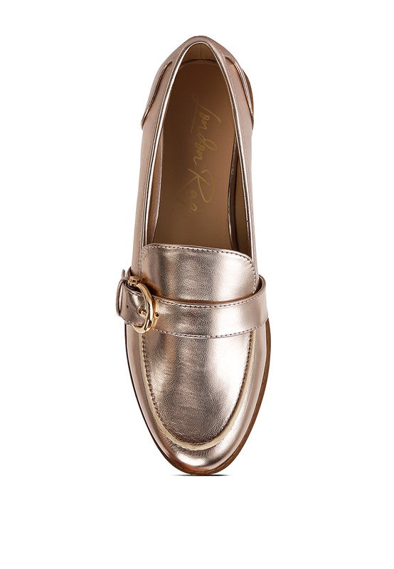 Haruka Metallic Loafers