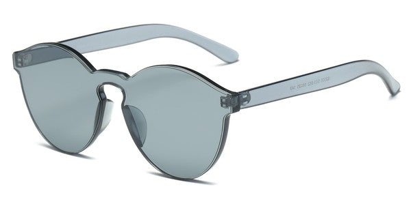 Women Round Transparent Colored Fashion Sunglasses - Luxxfashions
