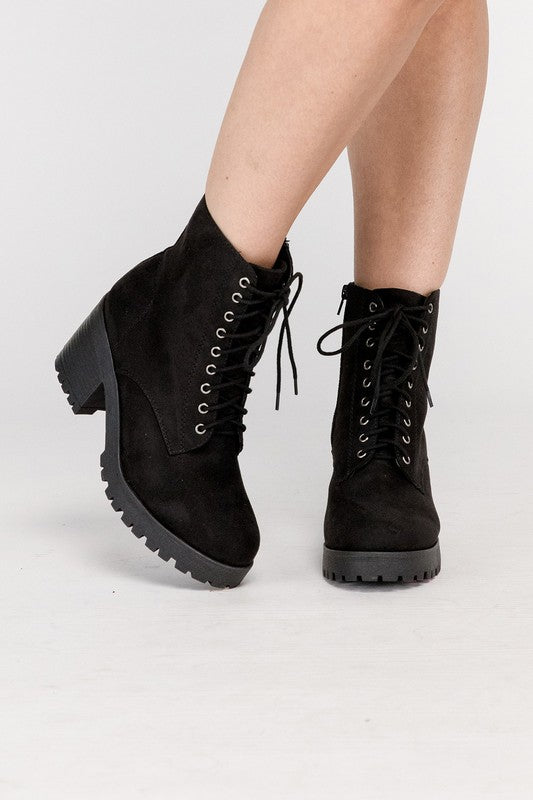 Fuzzy Combat Boots - Warm and Cozy Winter Boots