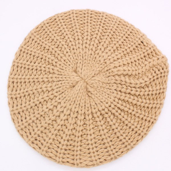 KNITTED FASHION BERET - Luxxfashions