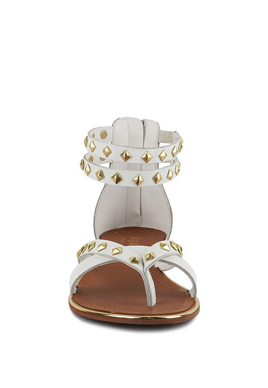 Emmeth Embellished Flat Sandals - Studs