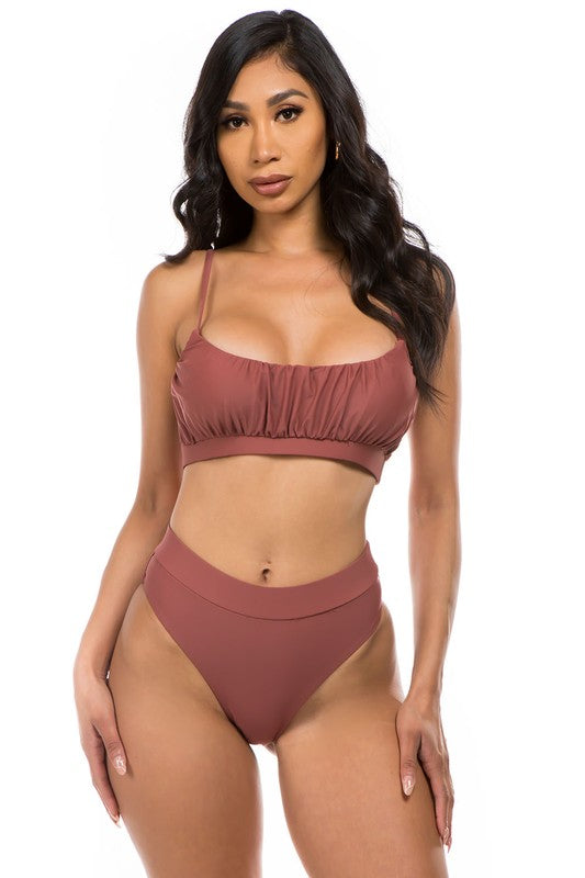 TWO-PIECE HIGH WASITED - Luxxfashions
