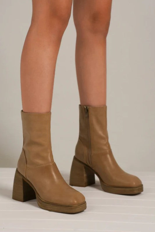 Chunky Heel Boots - FOSTER-03
