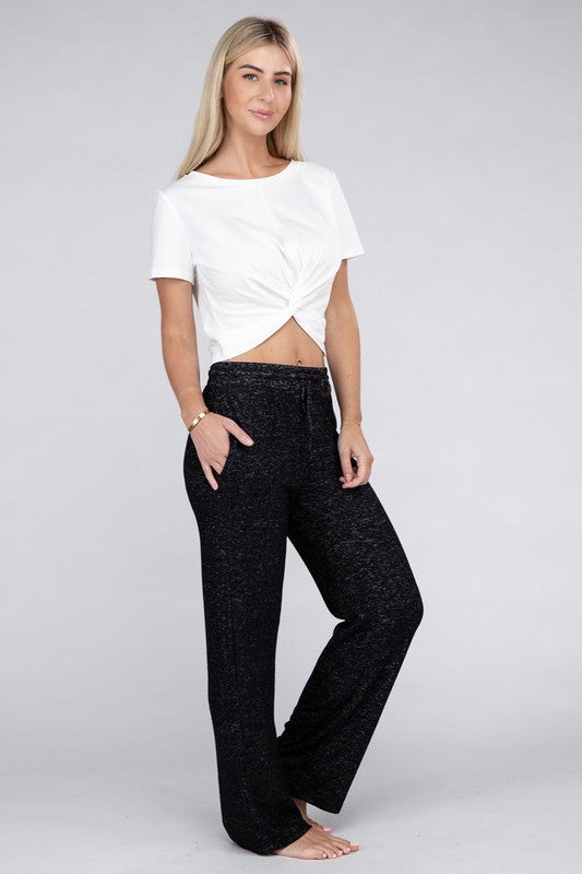 Cozy Terry Lounge Pants - Luxxfashions