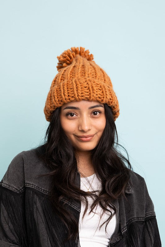 Soft Chunky Cable Knit Beanie - Luxxfashions