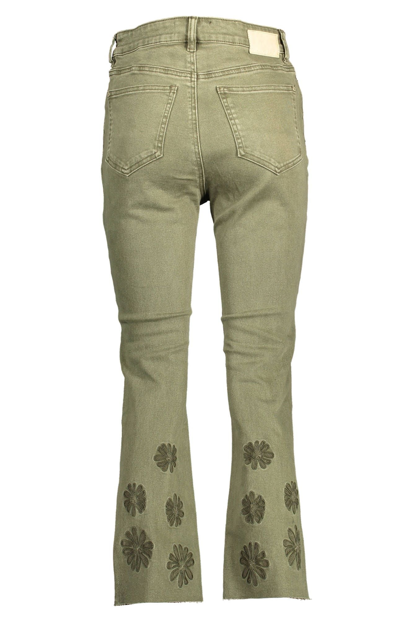 Desigual Green Cotton Jeans & Pant