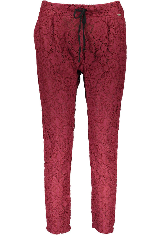 Liu Jo Red Cotton Jeans & Pant