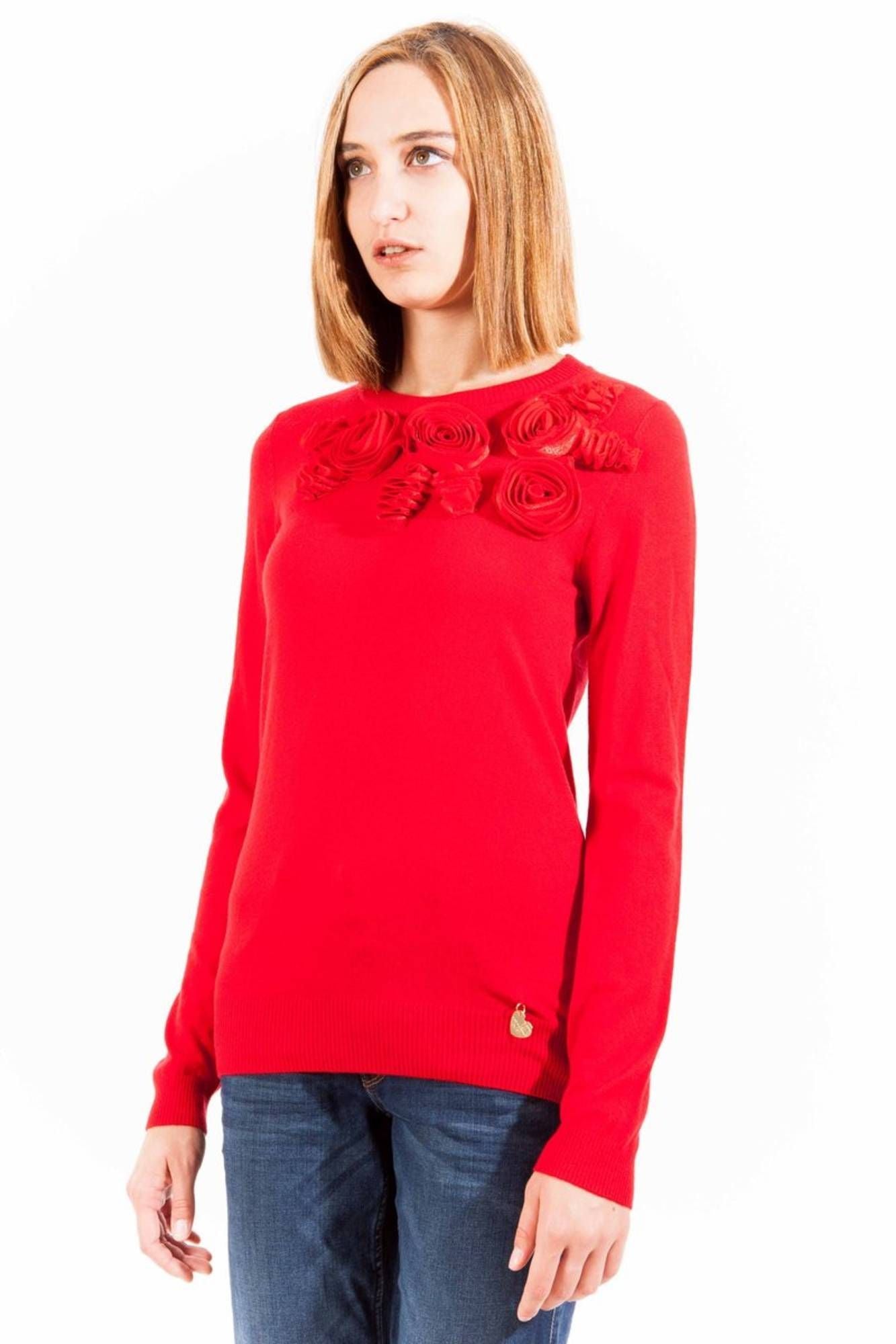 Love Moschino Red Polyester Sweater