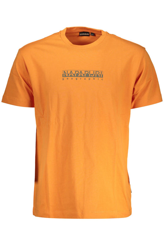 Napapijri Orange Cotton T-Shirt
