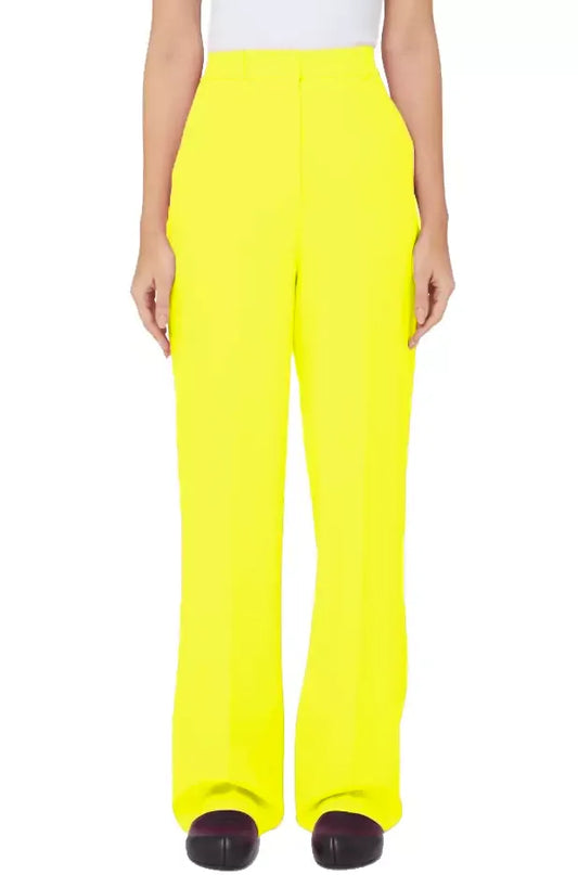 Hinnominate Yellow Polyester Jeans & Pant