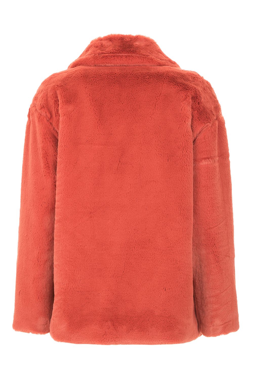 Imperfect Red Polyester Jackets & Coat