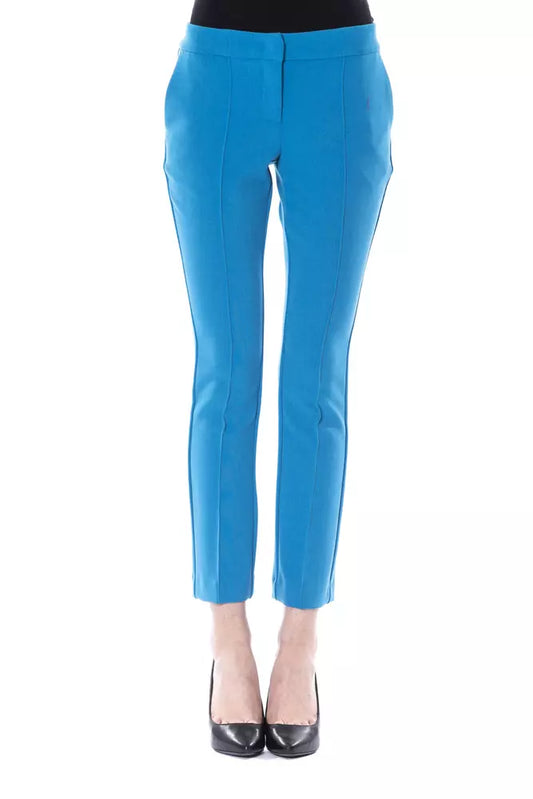BYBLOS Light Blue Polyester Jeans & Pant