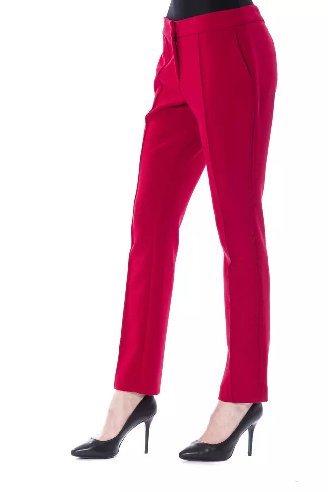 BYBLOS Fuchsia Polyester Jeans & Pant